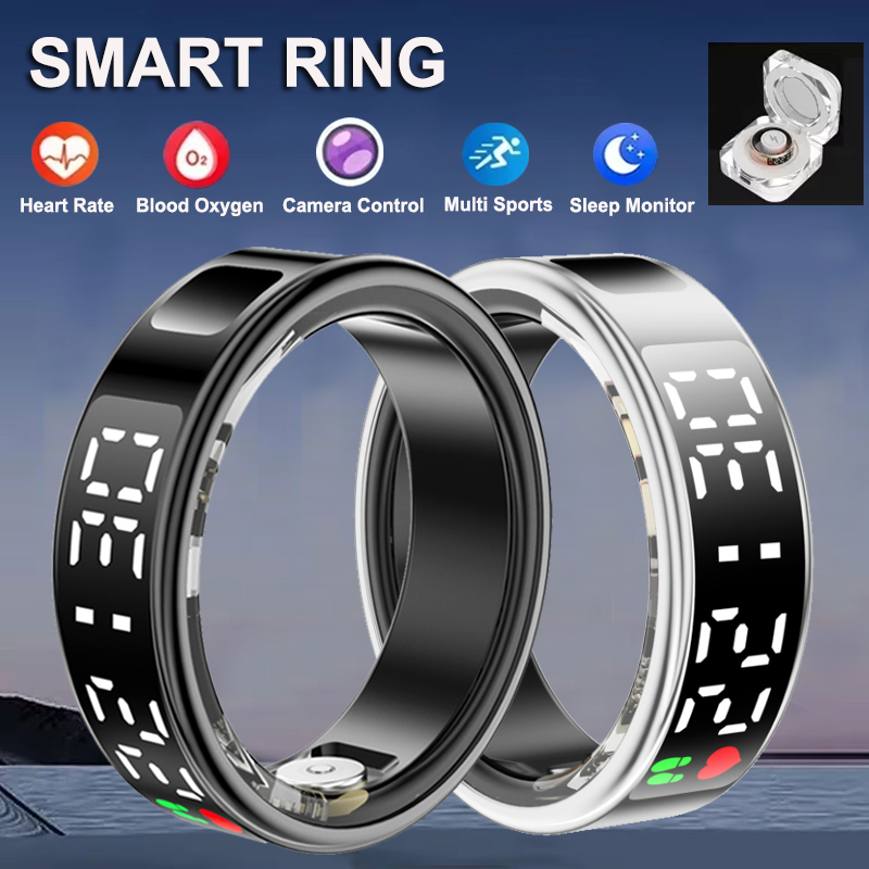 Blood Oxygen Monitor - สมาร์ทแหวน Heart Rate เลือดออกซิเจนสุขภาพและ Sleep Monitor