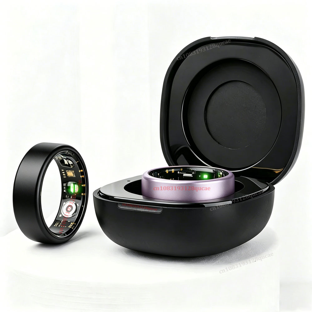 Blood Oxygen Monitor - R10 สมาร์ทริงพร้อมเคสชาร์จ แหวนหลากสี ผู้ชาย ผู้หญิง สุขภาพ