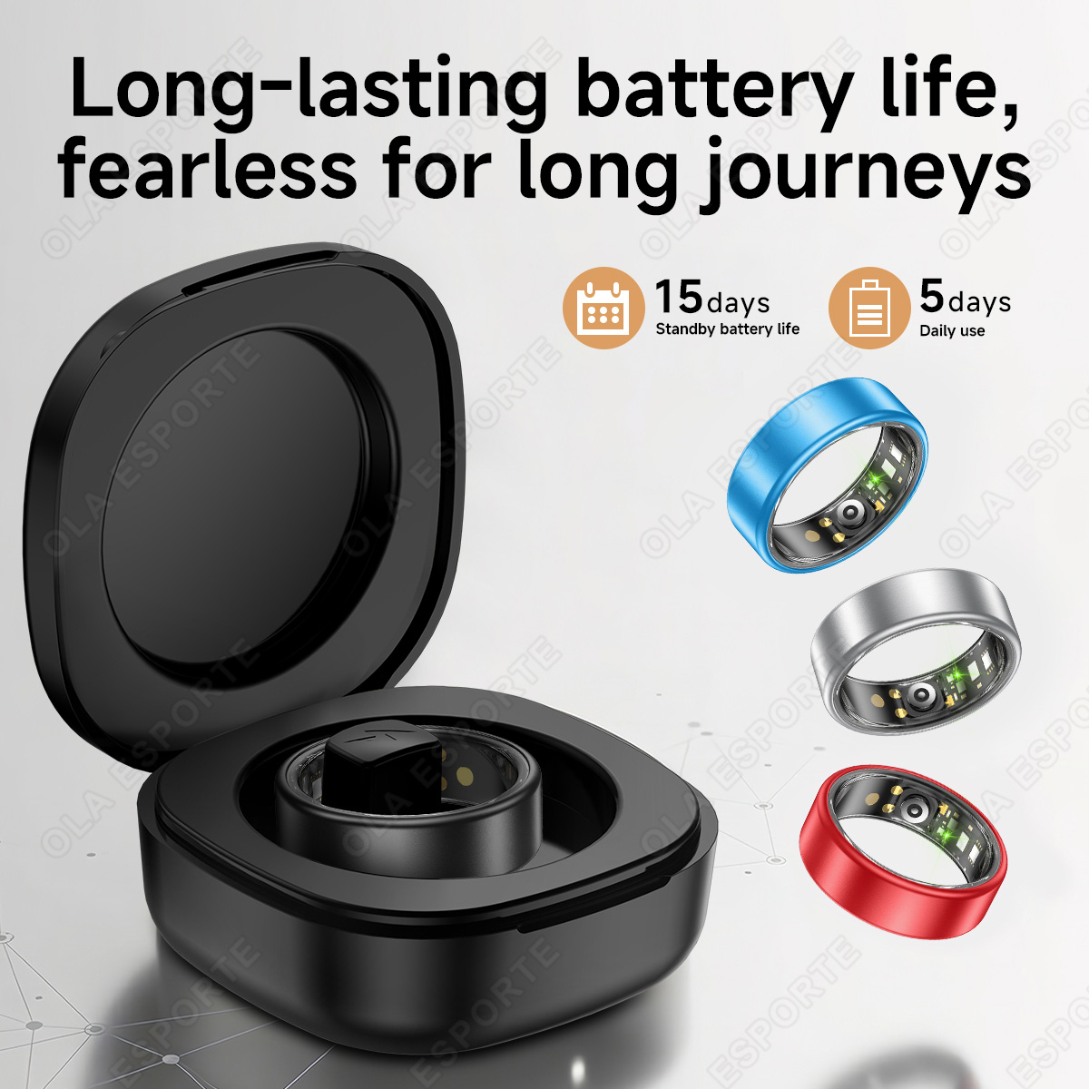 แหวนอัจฉริยะรุ่นใหม่พร้อมเคส ว - Blood Oxygen Monitor บทวิจารณ์และราคา