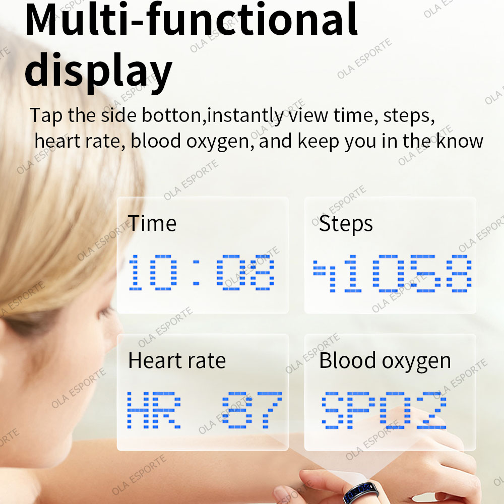 แหวนอัจฉริยะพร้อมหน้าจอสัมผัส  - Blood Oxygen Monitor บทวิจารณ์และราคา