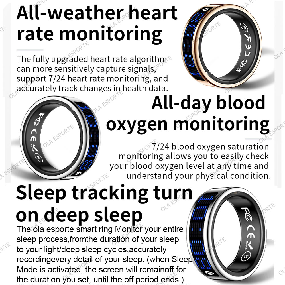 แหวนอัจฉริยะพร้อมหน้าจอสัมผัส  - Blood Oxygen Monitor บทวิจารณ์และราคา