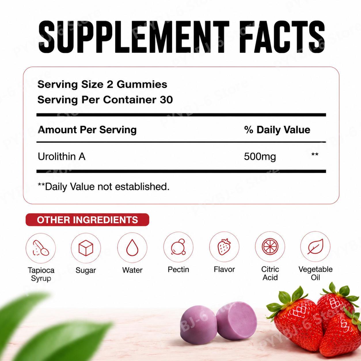 ด็อกทีท ยูโรลิธิน เอ กัมมี่ส์  - Health Wellness Vitality บทวิจารณ์และราคา