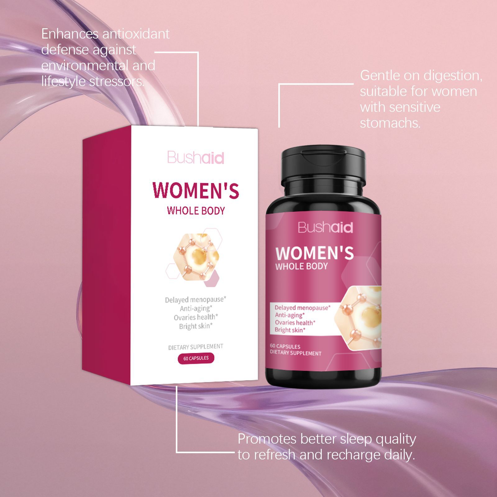 แคปซูลเสริมสุขภาพสำหรับผู้หญิง - Health Wellness Vitality บทวิจารณ์และราคา