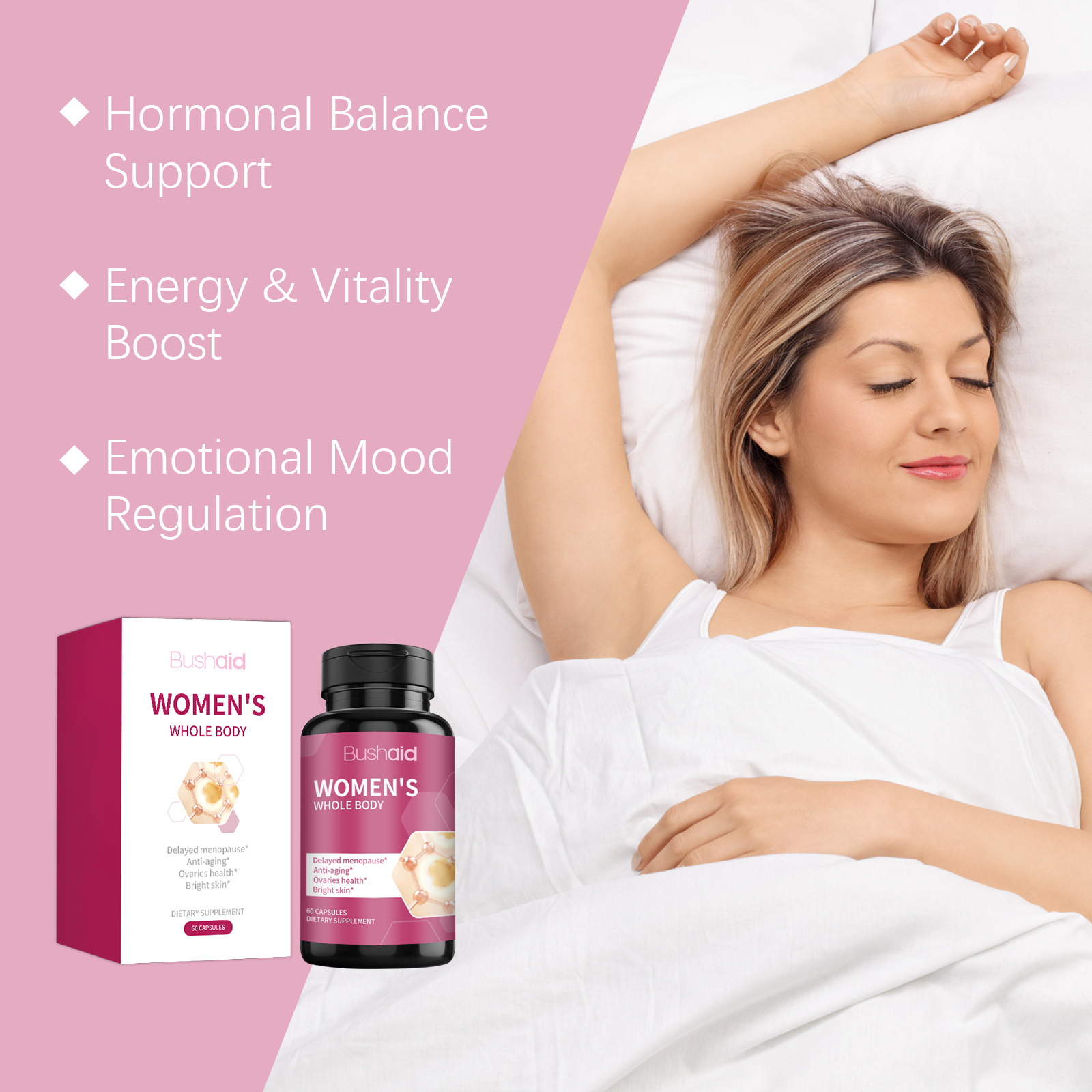 แคปซูลเสริมสุขภาพสำหรับผู้หญิง - Health Wellness Vitality บทวิจารณ์และราคา