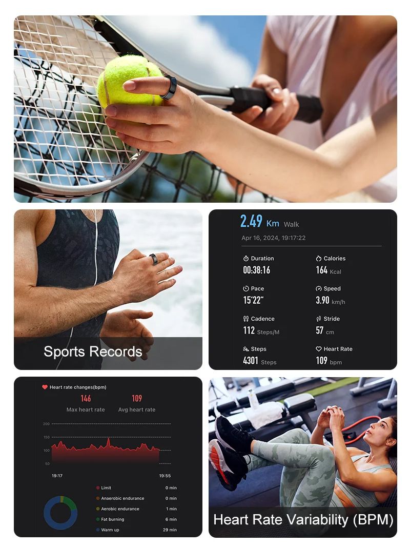 ใหม่แหวนสมาร์ท R09 Health Moni - Blood Oxygen Monitor บทวิจารณ์และราคา